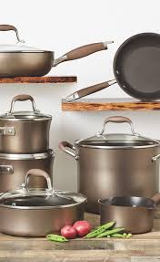 If you will look at i am actually using anolon cookware set in my house — the same i've been using for 4 years. Anolon Advanced Bronze 12 Pc Hard Anodized Nonstick Cookware Set Free Gift See Offer Details Cookware Set Anolon Gourmet Cookware
