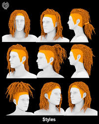 Shaved Side Dread For Genesis 3 And 8 3d Models And 3d Software By Daz 3d Dread Hairstyles Dreads Dreads Styles