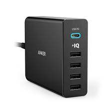 A quick and simple ethernet connection gives you access to speeds up to 1 gbps. Anker Powerport 5 Ports Usb C