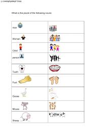 This logical division will help the begi. Irregular Plural Nouns Worksheet