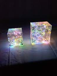 Epoxy Resin Light With Fairy Lights Fairy Lights Epoxy Resin Diy Epoxy Light
