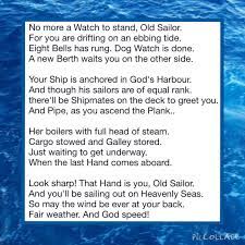 In response to fair winds and following seas. Poem In Memory A Sailor Boat Coastguardsman Anyone Who Sails On The Seas Written By Richard John Scarr Englan Funeral Poems Funeral Quotes Sympathy Poems