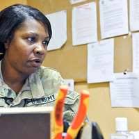 U.S. Air Force Col. Rebecca Sonkiss, vice commander