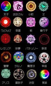 東方 各東方キャラを象徴した紋章やマークみたいなのを作ったらどういう風になるかな 2ch東方スレ観測所 魔方陣 東方 キャラ パチュリー