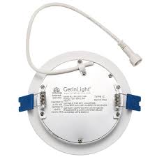 Getinlight Slim Dimmable 4 Inch Led Recessed Lighting Round Ceiling Panel Junction Box Included 3000ksof Led Recessed Lighting Recessed Lighting Ceiling Panels