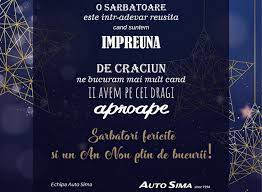 Probleme, bucurii si povesti de succes din timpul acestui timp special. Sarbatori Fericite Si Un An Nou Plin De Bucurii Auto Sima Focsani Vrancea