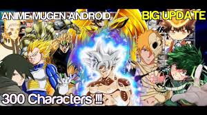 Big Update Bleach Vs Naruto Mugen With 300 Characters Android Youtube