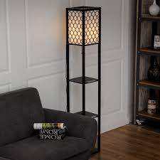 Perfect at your bedside, this simple designs lf1014 floor lamp with shelf offers two open shelves and contemporary style. Living Room Floor Lamp With Shelves Novocom Top