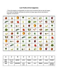 Activity With Fruits And Vegetables In French Based On Sudoku Foreign Language Activities Core French Teaching Resources