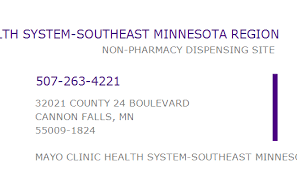 1083984876 Npi Number Mayo Clinic Health System Southeast Minnesota Region Cannon Falls Mn Npi Registry Medical Coding Library Www Hipaaspace Com C 2021