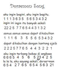 Baik yang sudah pemula sampai yang sudah mahir. Not Angka Pianika Lagu Doreaemon Recorder Keyboard Suling Chord Piano