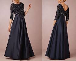 Mother Of The Bride Dress Black Mother Of The Bride Dress With Sleeves Beading Sequins Mother Of The Bride Dress Satin Long Mother Of The Bride Dress Dress For Weddings Mother Of The Bride Dresses