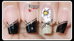 Ver más ideas sobre uñas acrilicas sencillas, manicura de uñas, manicura. Decoracion De Unas Facil Y Rapido De Hacer Diseno De Unas Sencillas Y Elegantes En Negro Y Blanco Youtube