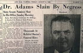 Ruby McCollum lived August 31, 1909-May 23, 1992. Ruby was the subject of a  notorious murder trial in 1952. She was a wealthy African American woman  convicted of killing Dr. C. Leroy