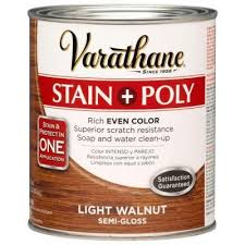 Varathane 1 Qt Light Walnut Stain And Polyurethane 2 Pack
