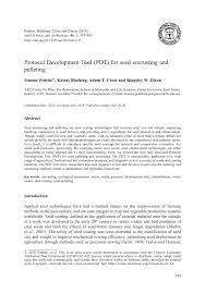 Pelleted seeds start off as ordinary seeds, but they are covered with a layer of inert material (usually a clay mixture). Pdf Protocol Development Tool Pdt For Seed Encrusting And Pelleting