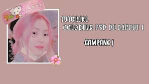 I think the make up tutorial is the way to go. Tutorial Coloring Psd For Capcut Mirzxy Youtube