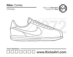Pages (550 words) approximate price: Nike Cortez Sneaker Coloring Pages Created By Kicksart