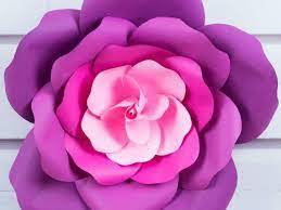 Printable free small rose paper flower template pdf. Learn To Make Giant Paper Roses In 5 Easy Steps And Get A Free Template