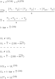 T Chart Formula Formulas And Tables Quality Advisor