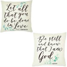 1 corinthians 10 is the tenth chapter of the first epistle to the corinthians in the new testament of the christian bible. Christian Throw Pillow Covers 1 Corinthians 16 14 Psalms 46 10 18 X 18 2 Pack Target