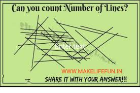 Logic puzzles with answers in hindi. Can You Count The Number Of Line In This Picture Puzzle Image à¤• à¤¯ à¤†à¤ª à¤‡à¤¸ à¤š à¤¤ à¤° à¤ªà¤¹ à¤² à¤š à¤¤ à¤° à¤® à¤° à¤– à¤• à¤¸ à¤– à¤¯ à¤— à¤¨ à¤¸à¤•à¤¤ à¤¹ Puzzle World