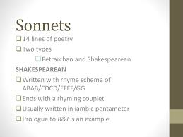Ppt Sonnets Powerpoint Presentation Free Download Id 2503200