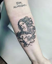 Line Drawing Birth Of Venus Tattoo Minimalist Line Tattoos Minimalisttattoos Simplistic Tattoos Venus Tattoo Minimalist Tattoo