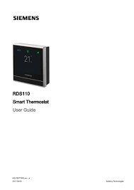 Ecobee developed a smart thermostat that allegedly saves people up to 23 percent a year on their heating and cooling bills. Siemens Rds110 Manual