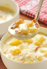 Creamy Potato Soup Sugar Apron Recipe Creamy Potato Soup Ham And Potato Soup Food