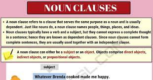 Diagram the noun clause above the noun slot in the diagram that corresponds with its function (subject, direct object, predicate noun…). Noun Clause Definition Functions And Examples Of Noun Clauses 7esl
