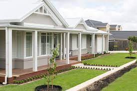 Australian Hamptons Style Facade Facade House House Exterior Weatherboard House
