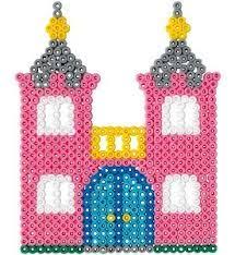 Schloss Hama Perlen Perler Beads Bugelperlen Bugelperlen Bugelperlen Vorlagen Basteln