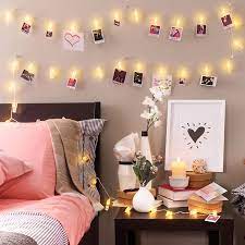 Cool string lights for bedroom. Amazon Com Photo Clip String Lights 16 4ft 40 Led Remote Battery Powered Gift For Teen Girl Cute Teenage Vsco Stuff As Room Decor Warm White Fairy Lights For
