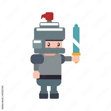 soldier male pixel video game play icon. Isolated and flat illustration.  Vector graphic Stock Vector | Adobe Stock