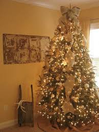 Burlap Christmas Burlap Christmas Decorations Burlap Christmas Tree Rustic Christmas Tree