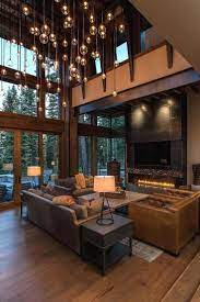 Lake Tahoe Getaway Features Contemporary Barn Aesthetic Modern House Design Rustic Living Room Design House Design