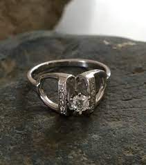 Stirrups And Diamonds In White Gold Perfect Engagement Ring Equestrian Ring Horse Ring Rings For Men