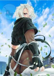 emienvee2811, shinazugawa sanemi, kimetsu no yaiba, absurdres, highres,  1boy, ass, ass focus, black bodysuit, black gloves, black jacket, bodysuit,  fishnets, gloves, jacket, leaf, leather, leather gloves, leather jacket,  looking at viewer, looking