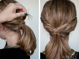 This style manages to pull the hair back away from your face and keep your hair neat and tidy. Twisted Ponytail Tutorial Hair Romance