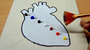 Shop for human heart wall art from the world's greatest living artists. The Human Heart Easy Acrylic Painting W Satisfying Masking Tape Day 3 Youtube