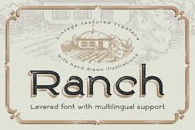 Download free cursive fonts for windows and mac. Ranch Vintage Font Illustrations 101725 Regular Font Bundles Vintage Fonts Free Script Fonts Best Free Script Fonts