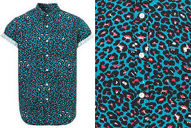 Topman S Green Leopard Short Sleeve Shirt 80s Fashion Men 80s Fashion Topman