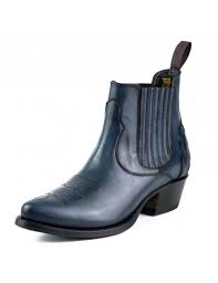 Bottes hautes femme bottes femme chaussures femme cadeau pour ma femme bottes equitation bottes cuir bottes chelsea bleu clarks cheville mode. Bottines Femme Bleu Marine Cuir Bottines Cowboy Artisanales