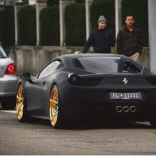 Black And Gold Car Color Welcome To The Car Game On Instagram If You Re Not Following Millionaire Life Style You Re Missing Out On The Most Influe Ferrari 458 Ferrari Luxury Cars