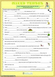 Mixed Tenses Interactive Worksheet In 2020 Tenses All Tenses Verb Worksheets