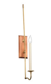 Simple Sconce Collection Copper Candle Wall Sconce Lantern Scroll