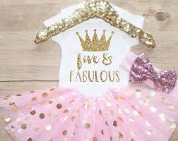 2 Piece Cute Birthday Outfits For 17 Year Olds Fifth Birthday Tutu Shirt Outfit Baby Girl Clothes Five And Fabulous 5 Year Old Outfit Five Birthday Girl Dress Birthday Party Outfits Toddler Party Outfits