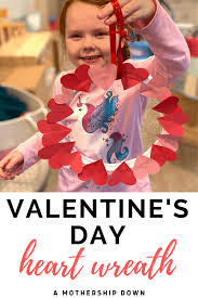Fine motor paper plate crafts for preschoolers! Easy Paper Plate Valentine S Day Heart Wreath A Mothership Down