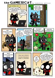 Down The Rabbit Square Image Gamer Cat How To Play Minecraft Comics